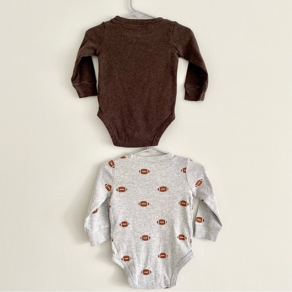 Carter’s Football Bodysuits Size 9 Months - Picture 4 of 6